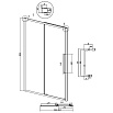 Душевая дверь Grossman Cosmo 100x195 прозрачное, хром 100.K33.02.100.10.00
