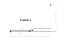 Душевой уголок Vincea Dice VSR-4D1012CL 120x100 хром, стекло прозрачное