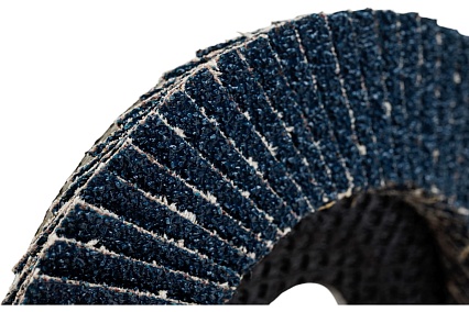 Круг лепестковый торцевой, угловой, цирконат 65% 125х22.2 мм, P-40 ABRAFORM AF-FLAP-CN-125-P40-ZR65