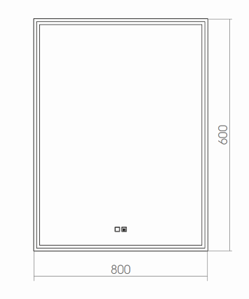 Зеркало Silver Mirrors Santana 60x80 см с подсветкой, подогревом