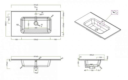 Тумба с раковиной BelBagno Kraft 90 см Rovere Galifax Bianco