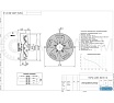 Осевой вентилятор АРКАИМ 400 мм, 220 Вольт. Поток: всасывание. YWF4E-400S-102/47-G