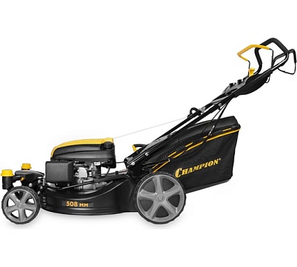 Газонокосилка Champion 3кВт, привод 508мм, 65л, 25-75мм, 1 рычаг/6, 38.5кг, 4в1, 4 колеса 2 разблок LMZ5130/2