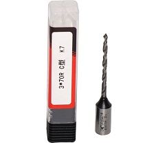 Сверло монолитное для сквозных отверстий KWS HWМ 3х70 R K7 ZFG0D3354