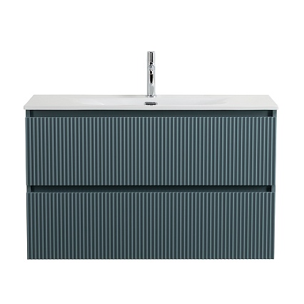Мебель для ванной BelBagno Uno-Mini 100 см Голубой матовый