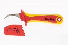 Диэлектрический нож, серповидная рабочая кромка полотна Сибртех 78804