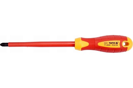 Диэлектрическая отвертка Yato 1000 В PZ3x150 мм YT-28263
