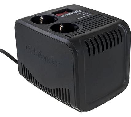 Стабилизатор напряжения Defender AVR Typhoon 600 200 Вт, 2 розетки 99032