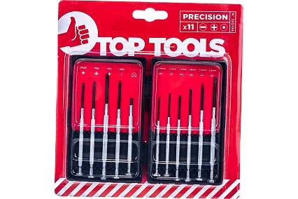 Набор прецизионных отверток Top Tools 11шт .39D194