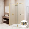 Душевая перегородка RGW Walk In WA-054Gb (WA-010Gb + Z-072Gb) 80x195 брашированное золото, прозрачное 351005483-16