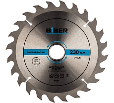 Диск пильный по дереву (230х32/30/20/16 мм; Z24; быстрый рез) Biber 85254 тов-123366