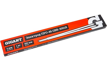Электрод ПРО-46 (3 мм; 1 кг) Gigant GBR-3001R