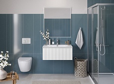 Тумба с раковиной BelBagno Uno 80 см 1 ящик, Bianco Opaco