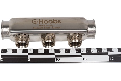 Коллектор Hoobs нержавеющая сталь, без регулировки, 1"х3/4"-3 вых. HB-INCGO-111503