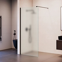 Душевая перегородка RGW Walk In WA-210B 80x195 с крючком для полотенца/халата, черный, матовое 351021008-24