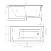 Акриловая ванна Timo Rita RITTA1570 150x70 см
