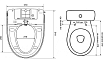 Крышка-биде для унитаза Timo TE-720