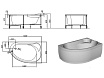 Акриловая ванна Kolpa-San Voice BASIS 150x95 см R