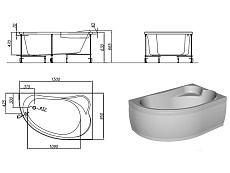 Акриловая ванна Kolpa-San Voice BASIS 150x95 см R