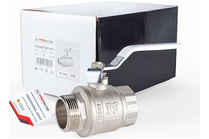 Шаровой кран PROFACTOR PF STANDARD ручка рычаг в/н 1 1/4 PF FBV 318
