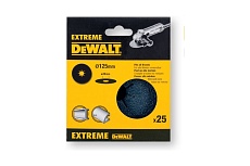 Круги шлифовальные фибровые EXTREME (125 мм, 80G, 25 шт.) DeWalt DT3213