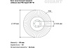 Круг лепестковый торцевой (125x22.2 мм; P40) Gigant GRF-40