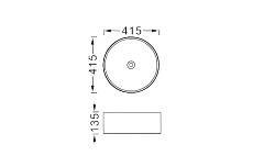 Раковина Aquatek Европа AQ5558-MB 41.5 см черный матовый
