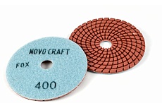 Диск алмазный гибкий черепашка Fox 100 мм, № 400, мокрый рез, 10 шт NOVOCRAFT PPTSW1000400