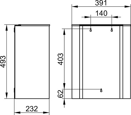 Ведро подвесное Keuco Plan 14988070000 30 л сталь