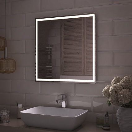 Зеркало Vigo Geometry Comfort 70 см с подсветкой и антипар