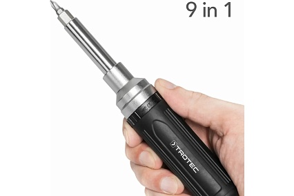Отвертка с трещоткой Trotec 9-в-1 4660000001