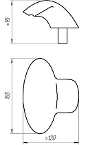 Излив для ванны Радомир Ниагара 1-28-4-0-0-666 бронза