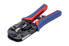 Пресс-клещи для штекеров RJ 45 Knipex 3-в-1, кол-во гнёзд: 1, 8-пин 8P8C, резка и зачистка кабеля, 190 мм KN-975113