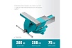 Стальные слесарные тиски Сибин 200 мм 3244-200