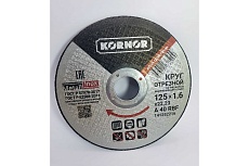 Диск отрезной по металлу 125x1.6x22 мм KORNOR 141252216