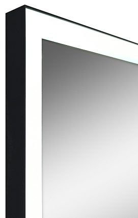 Зеркало Континент Frame Black LED 100x60 см с подсветкой ЗЛП551