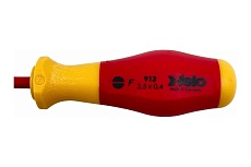 Диэлектрическая шлицевая отвертка Felo SL2,5x0,4x75 91302590