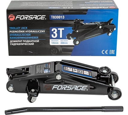 Домкрат подкатной гидравлический Forsage 3т узкая база F-T830013(4083)