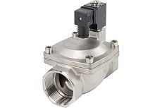 Электромагнитный клапан DN.ru VS2W-401V-PU-NC Ду50 Ру10 сталь, пилотный VITON 220В AC D130-01510