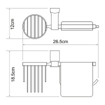 Держатель туалетной бумаги WasserKRAFT Leine K-5059WHITE с освежителем