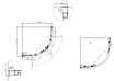 Душевой уголок Cezares Momento MOMENTO-R-2-80-C-Cr 80x80 прозрачный