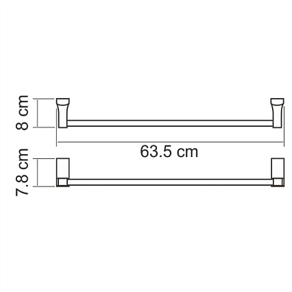 Полотенцедержатель WasserKRAFT Lopau K-6030 одинарный