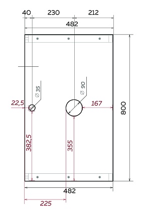 Столешница под раковину 1MarKa Grunge Loft 80 см дуб вотан