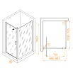 Душевой уголок RGW Stilvol SV-145B (SV-05B + Z-050-2B) 90x110 прозрачное, черный 703214591-14