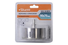 Коронка алмазная (90х70 мм; хв-к с проточкой) Sturm 1055-10-9070