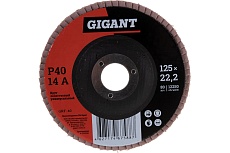 Круг лепестковый торцевой (125x22.2 мм; P40) Gigant GRF-40