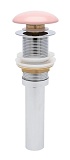 Донный клапан AQUAme AQM7002-0MP без перелива, розовый матовый