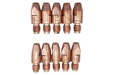 Наконечник токопроводящий 10 шт, CU-E, М8x30 мм, d=1.0 мм для горелок mig/mag Энаргит CU-E-M8-30-10-10