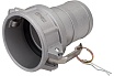 Алюминиевый камлок TITAN LOCK типа С серия EcoLine, розетка с хвостовиком 3" TL300CAL-EL