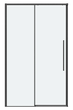 Душевая дверь Grossman Galaxy 100x195 прозрачное, графит сатин 100.K33.01.100.42.00